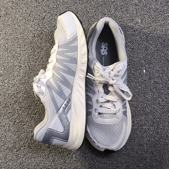 SAS Tempo Lace Up Sneakers Shoes Size 9.0M in Gray/White - Made in The USA - Picture 4 of 10